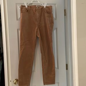 NWT tan corduroy petite skinny pants